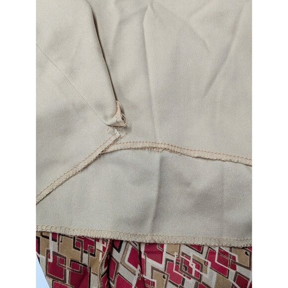 Vintage Windsor Hi Low Skirt Women Size L Geometric Y2K Chiffon Flowy USA Office - Picture 4 of 8